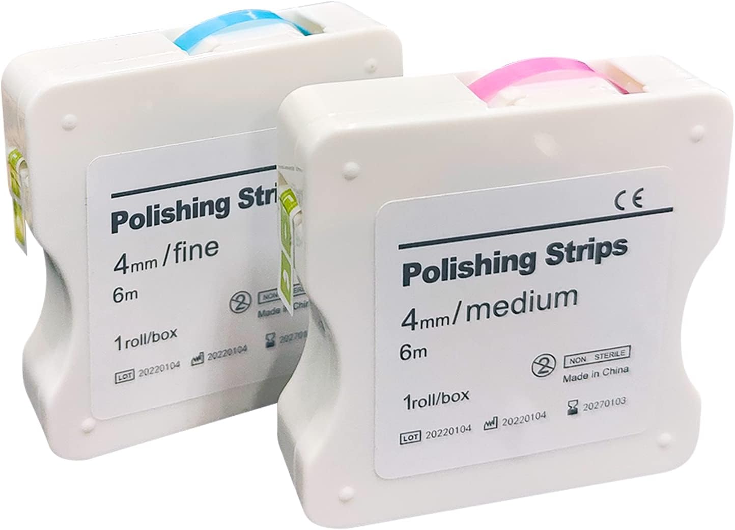 2Box Dental Polishing Strips, 4mm Tooth Interdental Resin Surface Sanding, Teeth Whitening Oral Care, Dental File for Teeth, Dentist Tools