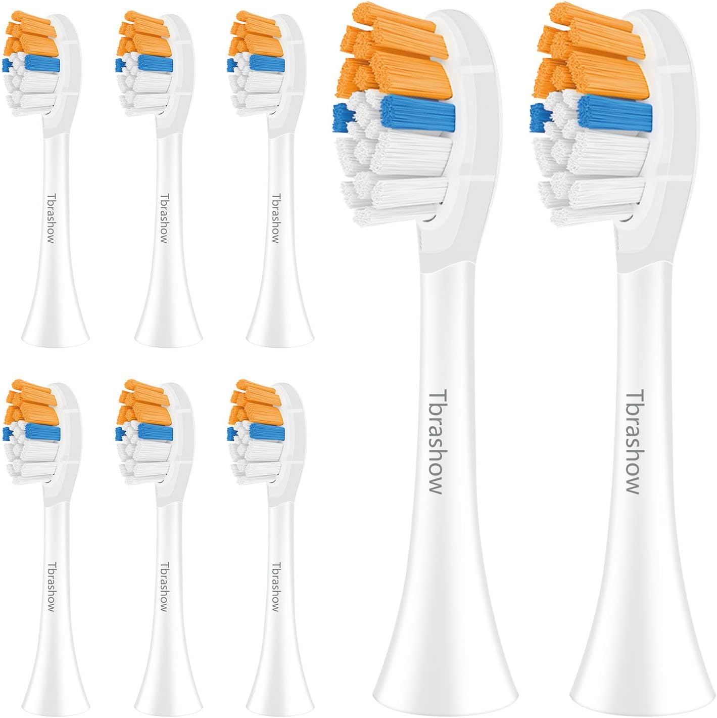 Replacement Toothbrush Heads for Sonicare Replacement Heads, Compatible with Phillips Sonicare Replacement Brush Head, Soft Dupont Bristles,Sensitive Gum Care, Advanced Plaque Removal, 8 Pack