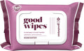 Goodwipes Flushable Butt Wipes Made with Vitamin E & Aloe – Soft & Gentle Wet Wipe Dispenser for Home Use, Septic & Sewer Safe – Largest Adult Toilet Wipes – Rosewater, 60 Count