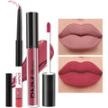evpct 2Pcs Rose Red Pink Mauve Neutral Color Lip Liner and Matte Lipstick Makeup Sets Vegan Lipstick Lip Liner and Gloss Set Lip Stain Long Lasting Waterproof 24 31#
