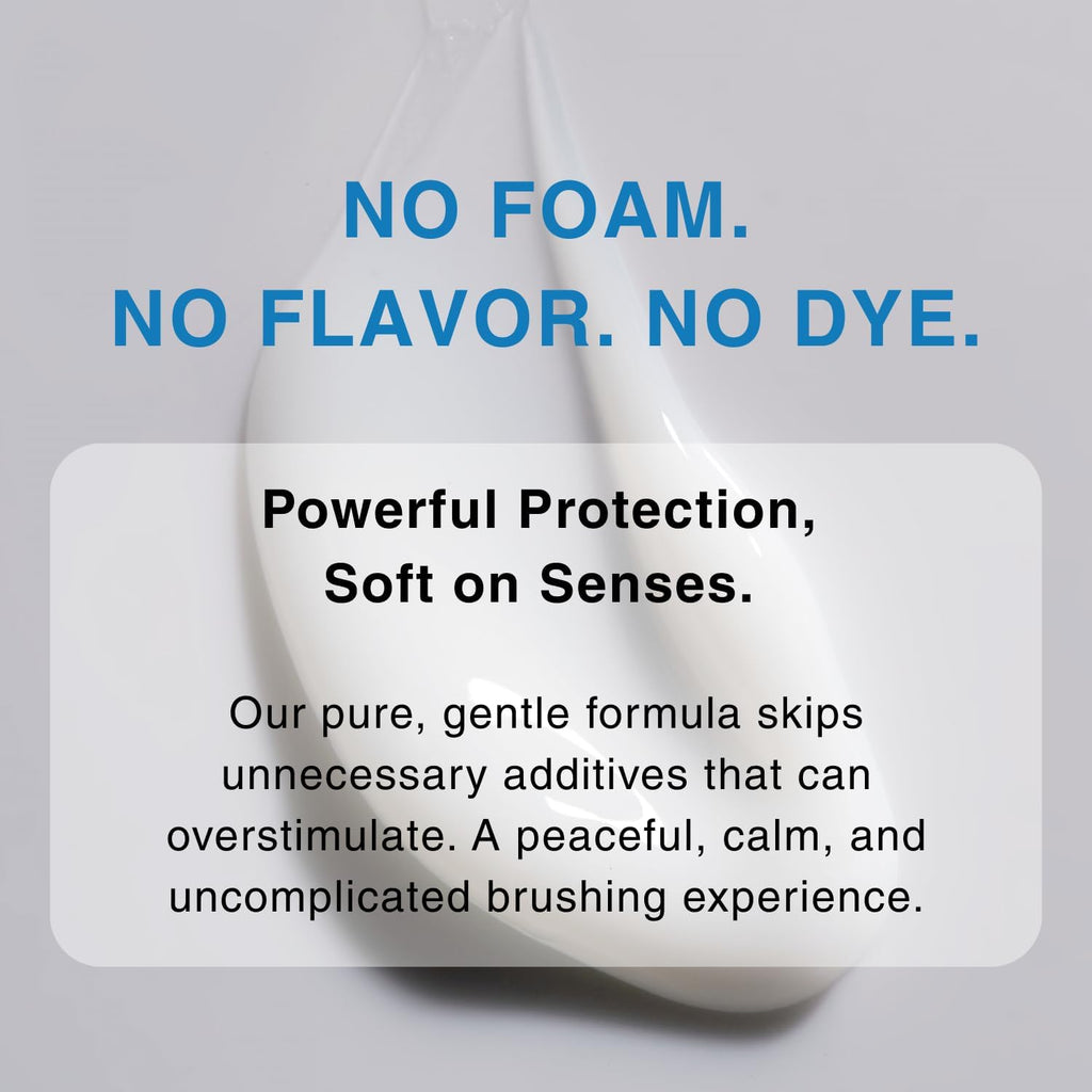 Kids Fluoride Free Bamboo Salt Toothpaste with nHA - Pure Dew | Nano Hydroxyapatite, Remineralizing, Strengthening Enamel for First Teeth, Safe to Swallow (3oz)