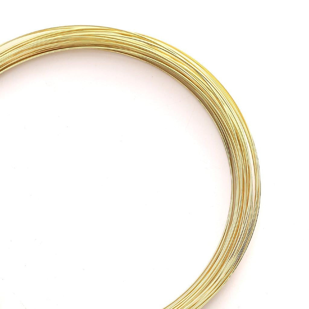 14K Gold Plated Wire 0.5mm 10 Meters Bead Cord for Bracelet Necklace Charm Beading Jewelry Making Findings