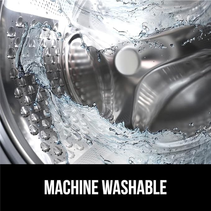 GORILLA GRIP Patented Bath Tub Shower Mat, Machine Washable Bathtub Floor Liner Mats, Suction Cups and Drain Holes to Keep Tubs Clean, Soft on Feet, Bathroom Essentials, 35x16 Inch, Charcoal Opaque