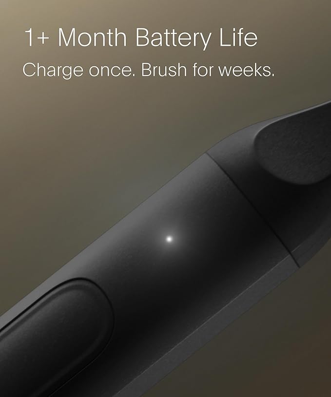 SURI 2.0 New Sonic Electric Toothbrush with Pressure Sensor & UV-Cleaning Travel Case |1 Month+ Battery | Electric Toothbrush for Adults | Travel Toothbrushes | Tooth Brush | Black