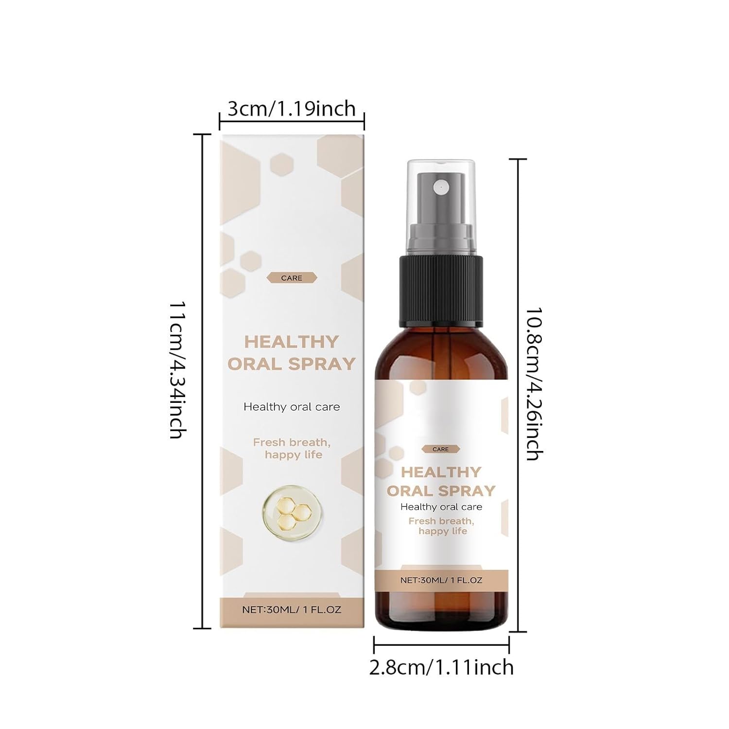 Healthy Oral Spray for Fresh Breath, Natural Fragrance, 1 FL.OZ/30ML