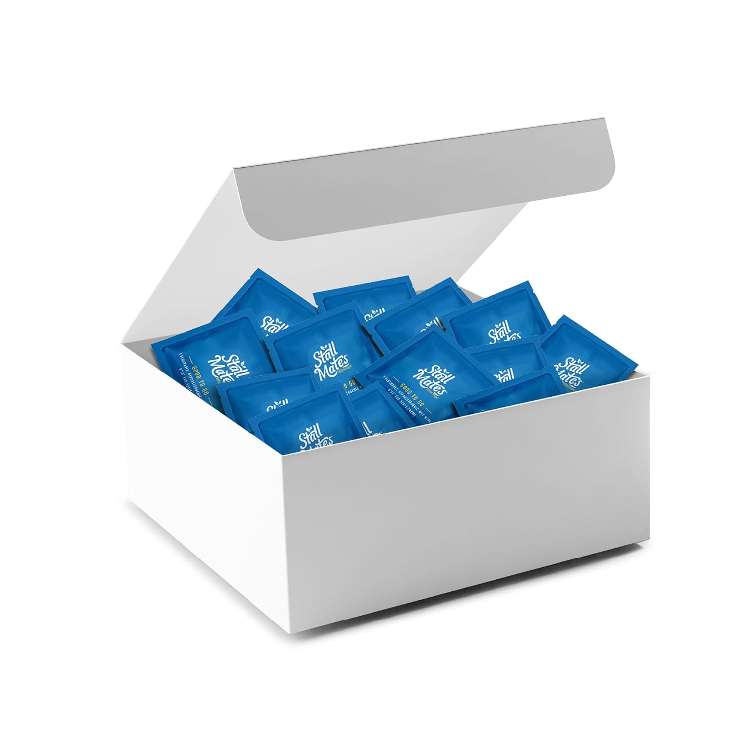 Stall Mates Wipes Witch Hazel: Flushable Wipes | Individually Wrapped | Travel Friendly | Soothing Witch Hazel | Unscented with Cucumber, Aloe and Chamomile | (90 on-the-go singles) BULK PACK