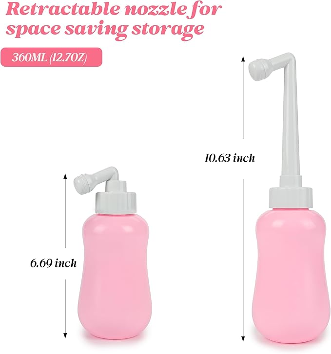 Deepdeem Postpartum Care Bottle – Reusable Peri Bottle for Women, 16.9 Oz Portable Vaginal Douche with Upside Down Design for Travel & Home, Cleansing After Birth, Hygienic Personal Hygiene Tool