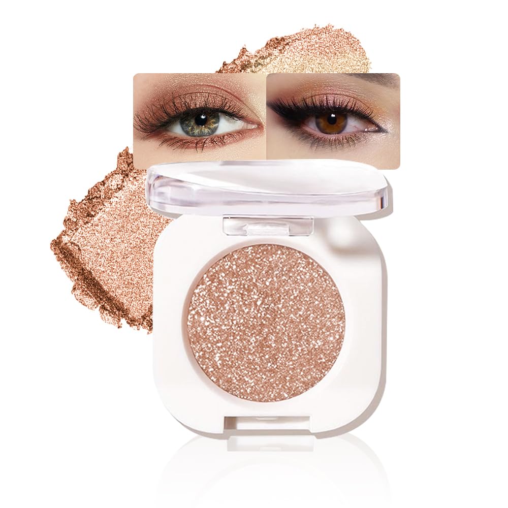 Pearlescent mini Eyeshadow Highly Pigmented Blend Matte & Shimmer EyeShadow,Cream Moisturizing Waterproof&Long Lasting Eye Makeup Natural Luminous Makeup Look (B09, 1 Count (Pack of 1))