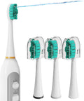 Replacement Heads for Waterpick Sonic Fusion 2.0, Extra-Large Size Flossing Toothbrush Head fit for Water pik SF-01 SF-02 SF-03 SF-04 (White, 3 Count)