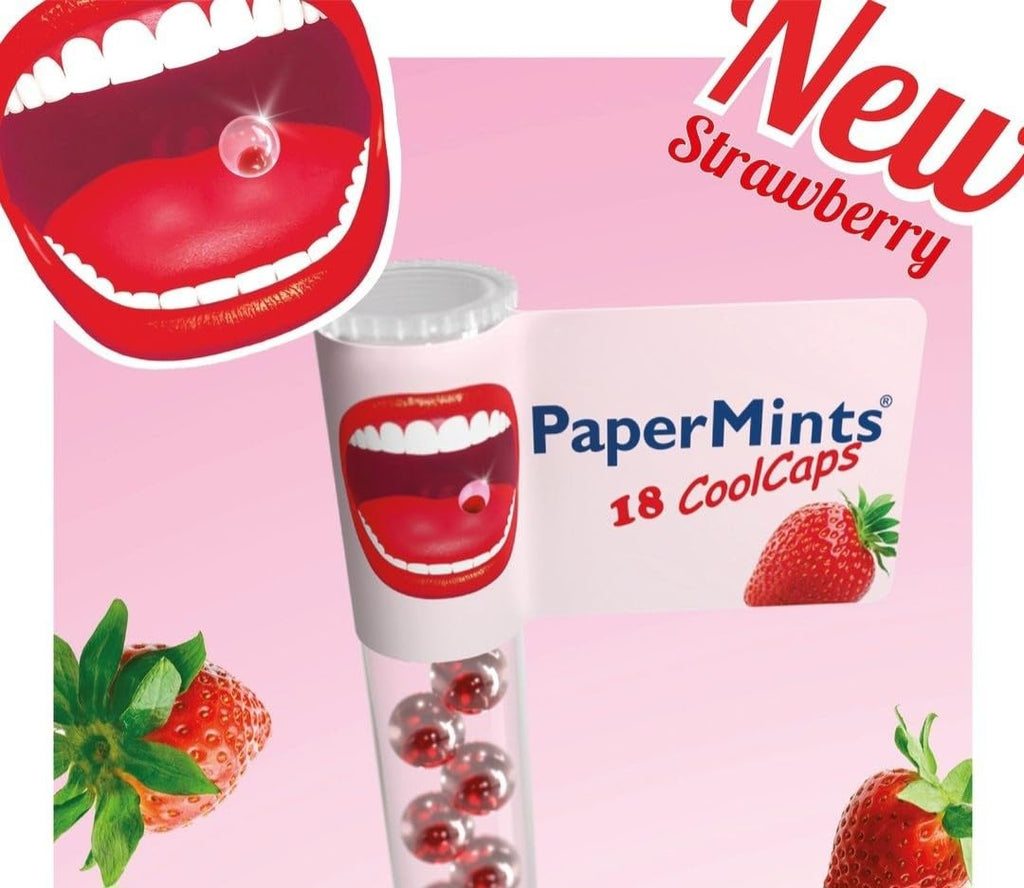 PaperMints CoolCaps Instant Fresh Breath Mints Sugar-Free Breath Freshener, Chronic bad breath treatment for adults, Dry Mouth product. Variety pack - 10 Tubes of 18 capsules