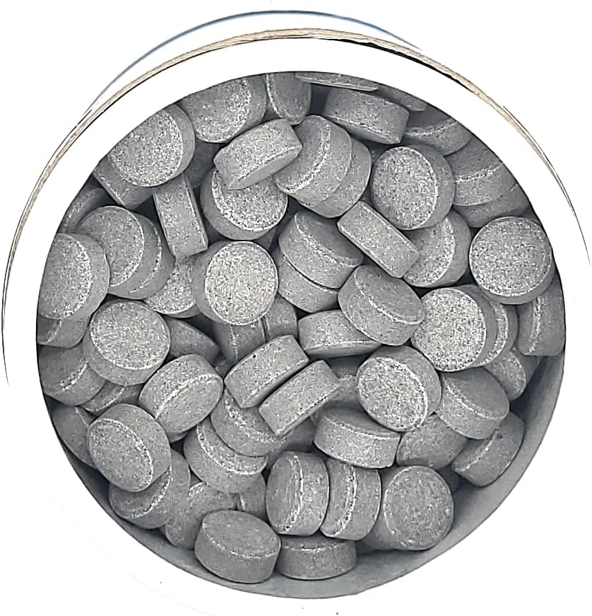 Refill Pack - 365 Toothpaste Tablets - Natural Remineralization & Whitening with Nano Hydroxyapatite - Travel or Daily Use - Fluoride Free (Charcoal365)