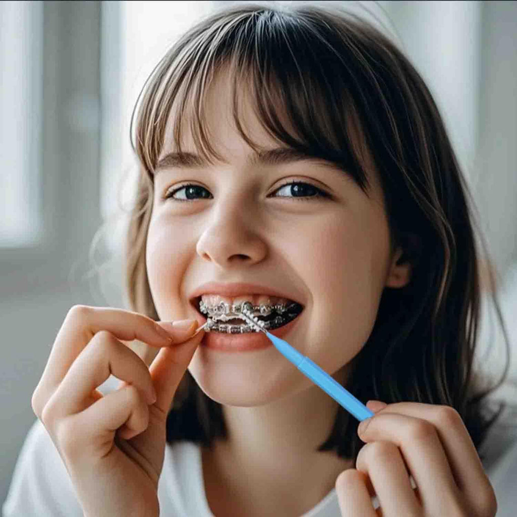 100pcs Interdental Brushes Dental Cleaning Tools Tooth Floss Picks Oral Hygiene Toothpicks