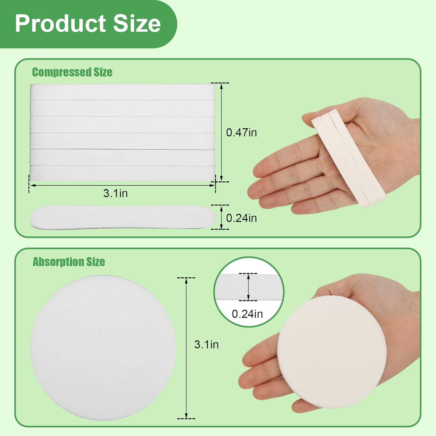 120 Pcs Facial Sponge Compressed, Luxiv Face Cleansing Sponge Estheticians Compressed Makeup Facial Sponge Round Wash Face Sponges for Women Compress Exfoliating Removal Sponge (White)