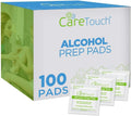 Care Touch 100-Pack Alcohol Wipes - Individually Wrapped Alcohol Prep Pads with 70% Isopropyl - Sterile 2-Ply Antiseptic Swabs for First Aid Kits, Cleaning, Travel and Everyday Use