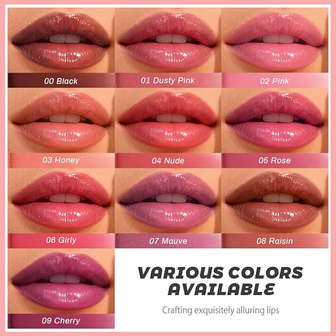 Honey Lipstick Tinted Lip Balm - Shine Moisturizing Lipstick for Women, Natural Nourishing Hydrating Lip Gloss Stain for Dry Lips, Tint Sheer Lightweight Makeup, Vegan - 2Pc Dusty Pink & Pink