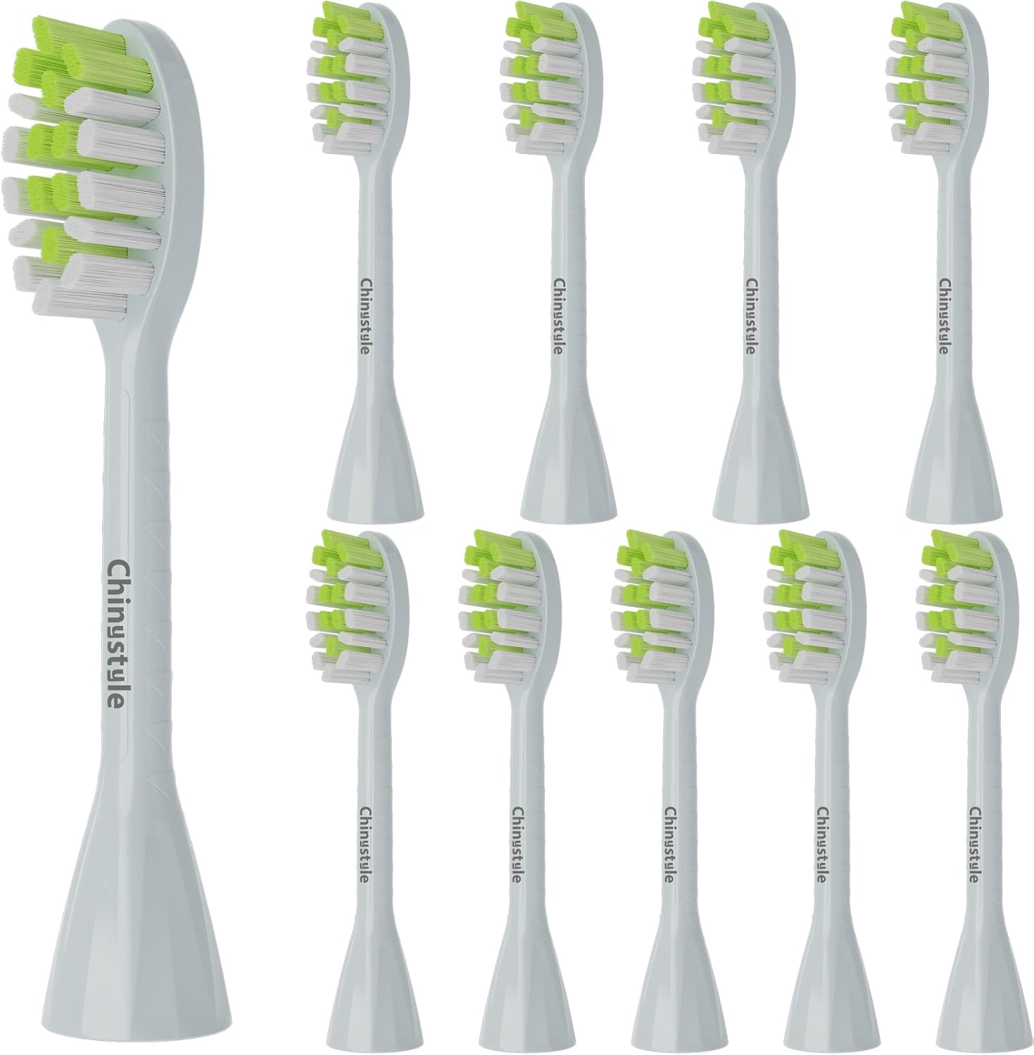 Replacement Toothbrush Heads Compatible with Philips One Sonicare Electric Toothbrush HY1200 HY1100, Tooth Brush Head Mint Green -10 Pack
