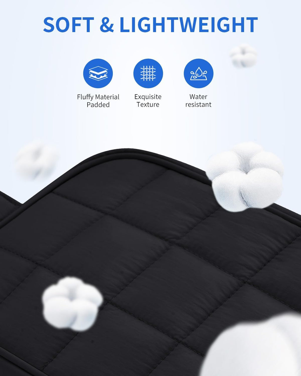 Narwey Puffy Travel Toiletry Bag for Traveling Women Girl, Travel Bag for Toiletries, Cute Travel Makeup Bag Organizer, Quilted Cosmetic Bag Make Up Skincare Medicine Bags