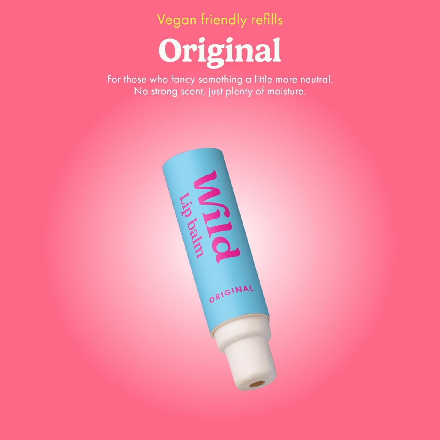 Wild Refillable Lip Balm Starter Kit - Includes Black Aluminum Case & 3 Pack Lip Balm Refills in a Variety of Scents - Includes Passionfruit Swirl, Original and Coconut & Vanilla Scents