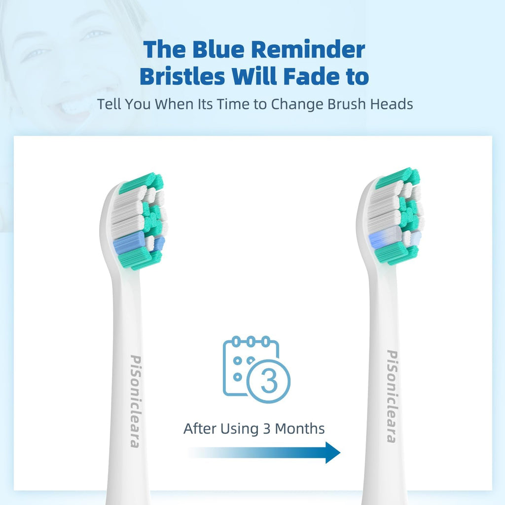 Replacement Toothbrush Heads(10 Pack) Compatible with Philips Sonicare Brush Heads for Hx6920, 4100 2 Series, HX9023 Hx6240 Hx6610 Snap on Electric Tooth Brush Refill