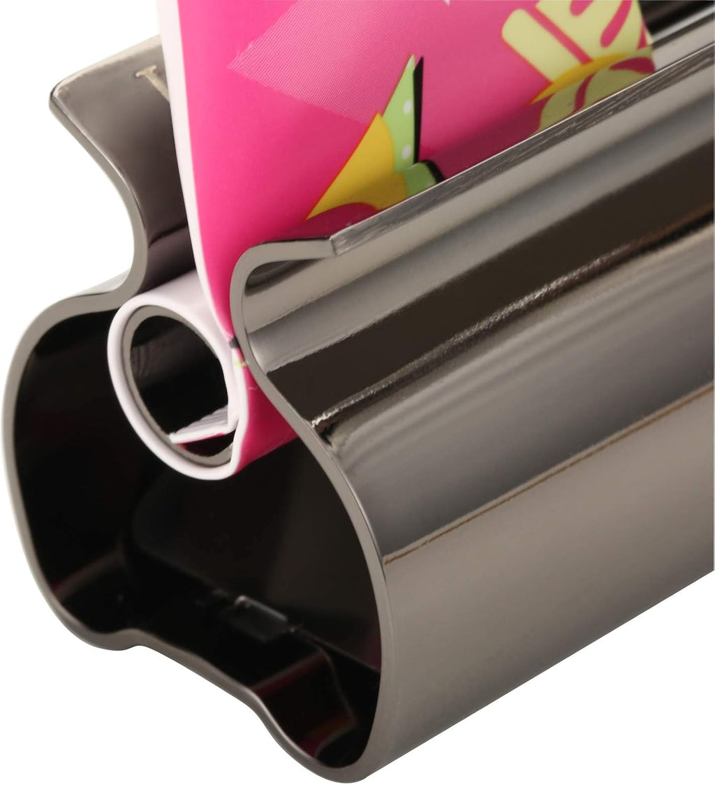 Toothpaste Squeezer - Metal Tube Squeezer Stainless Steel Tube Wringer UDQYQ Toothpaste seat Holder Stand 3 Pack (Black)