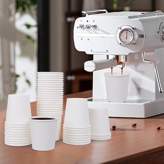 SIUQ 600 Pack 3 oz Paper Cups, Disposable Bathroom Cups, Small Mouthwash Cups, White Paper Cups, Hot/Cold Beverage Drinking Cup for Bathroom, Home, Party, Office, Picnic, Travel and Events