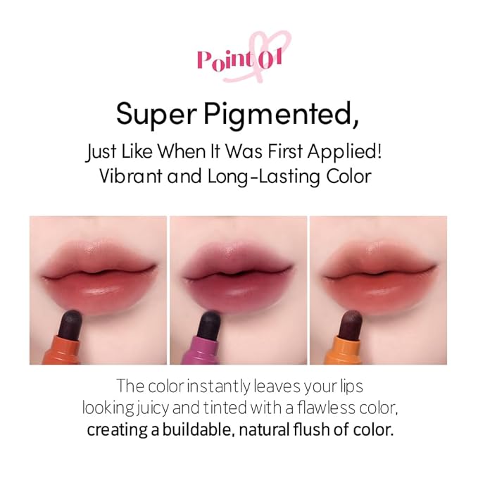 ETUDE Dear Darling Marker Tint #12 mocha brown | Hydrating & Long Lasting Lip Stain | High Pigmented Lip Maker with Easy Drawing Tip | Korean Daily Lip Tint, Korean Makeup, Kbeauty