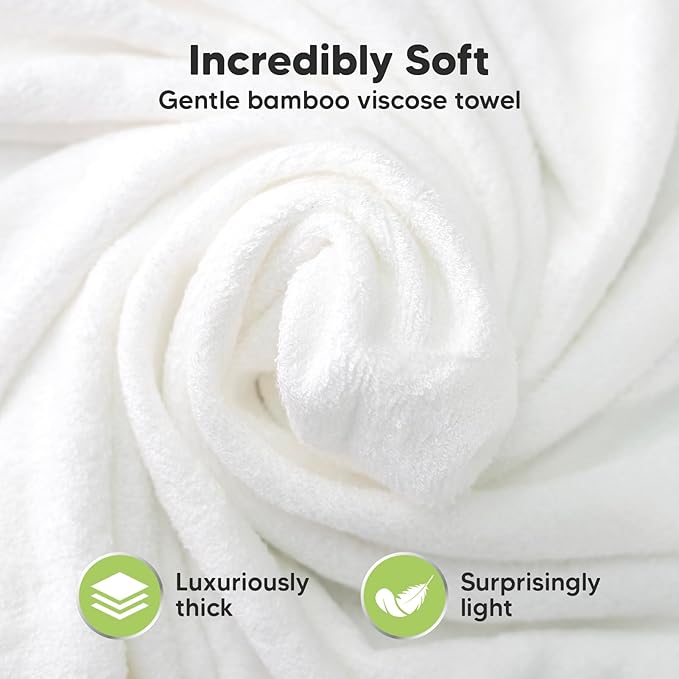 KeaBabies Hooded Baby Towel for Newborn - Viscose Derived from Bamboo Large Baby Bath Towels with Hood for Boys, Girls, Toddler, Extra Absorbent & Soft Newborn Bath Essentials (Triceratops, Regular)