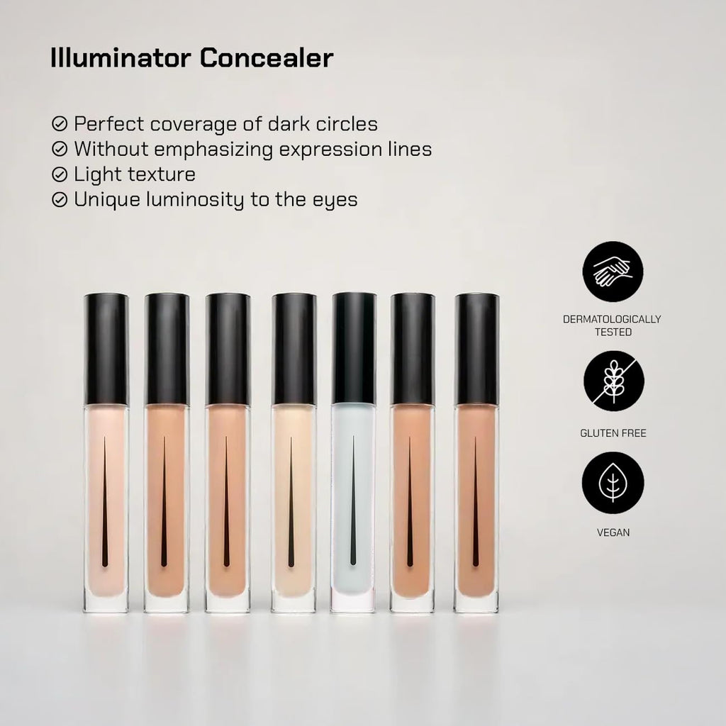 Radiant Professional Illuminator Concealer Color Corrector & Dark Spot Remover - Works with Natural Liquid Makeup Foundation & Bronzer Powder - Concealer Stick & Eye Primer - (08) Peach