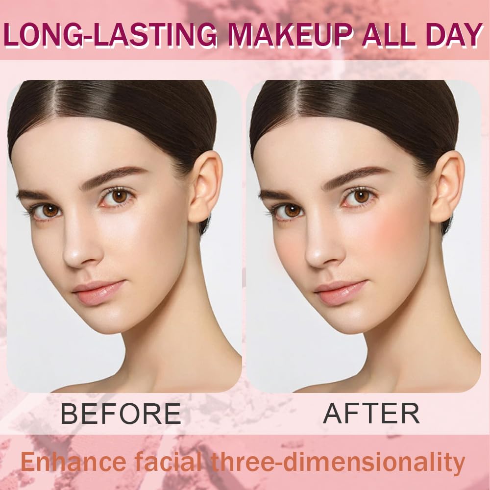 Matte Powder Blush for Cheeks – Long Lasting Natural Face Blusher Makeup, Lightweight Blendable Cheek Color for Women, Vegan & Cruelty-Free – #13 Nude