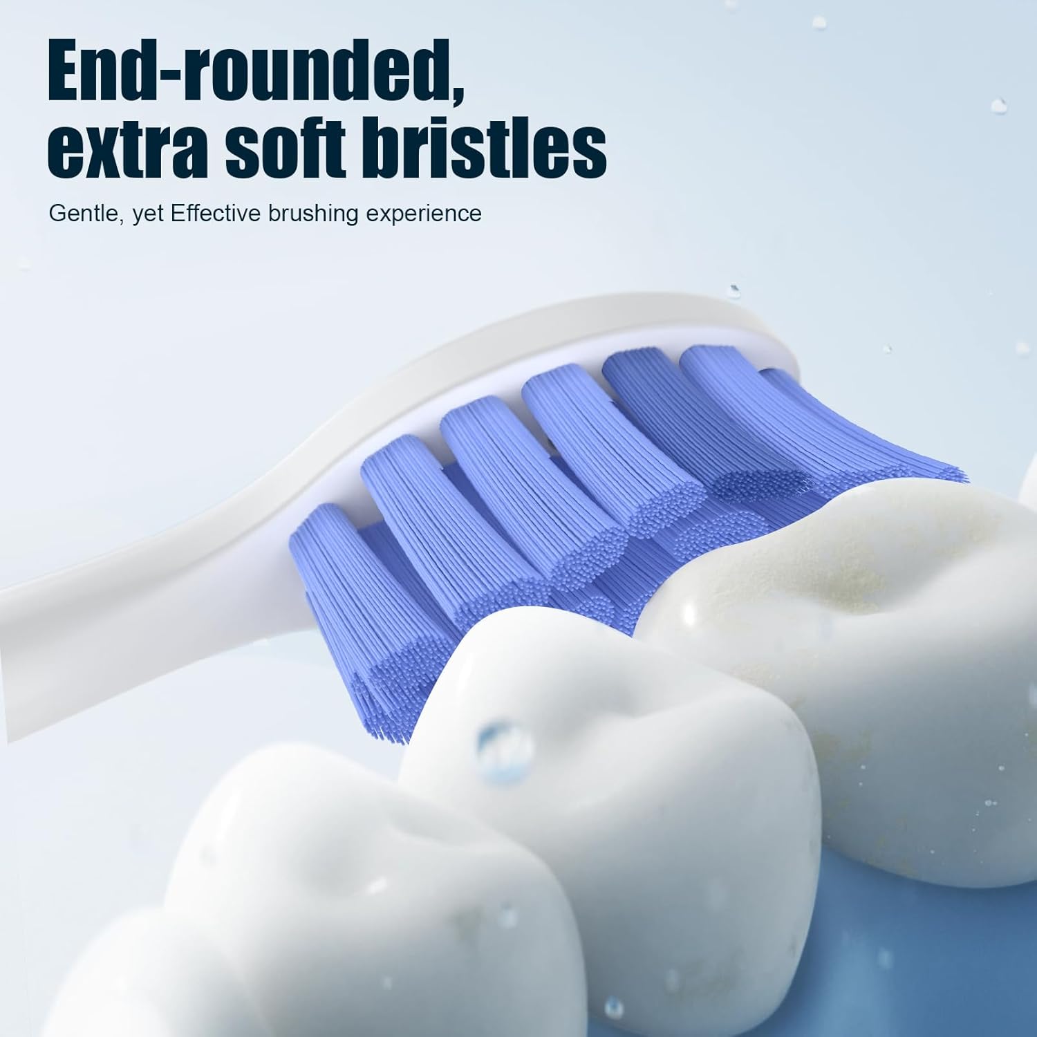 Toptheway Extra Soft Replacement Toothbrush Heads Compatible with Philips Sonicare Optimal Gum Care for Sensitive Teeth G2 C2 C1 4100 Snap-on, 8 Pack