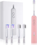 Electric Toothbrush for Adults Sonic Vibration Deep Mouth Cleaning Teeth Whitening Free 4 Toothbrush Heads Super Soft Bristles 3 Modes 90 Days Lifespan IPX7 Waterproof (Color Available)