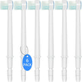 Replacement Tips for Waterpik Aquarius Water Flosser Waterpik Toothbrush Replacement Heads Toothbrush and Oral Irrigators (6 Brush Head Tips)