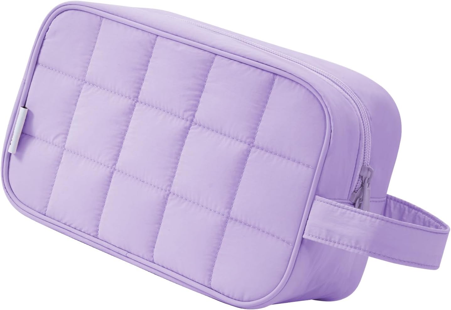 Narwey Puffy Travel Toiletry Bag for Traveling Women Girl, Travel Bag for Toiletries, Cute Travel Makeup Bag Organizer, Quilted Cosmetic Bag Make Up Skincare Medicine Bags