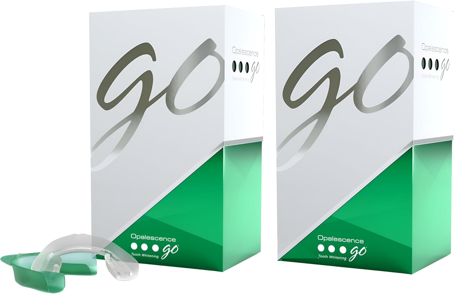 Opalescence Go - Prefilled Gel Teeth Whitening Trays (2 Packs / 20 Treatments) - 15% Hydrogen Peroxide - Teeth Whitening Kit -Mint - 5194-2