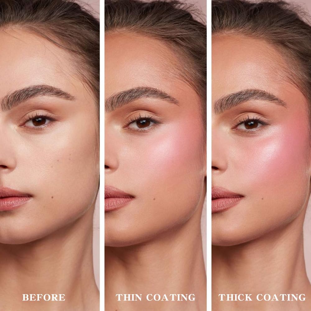 Matte Blush Powder for Cheeks, Cruelty Free Makeup – Long Lasting Natural Face Blusher Makeup, Lightweight Blendable Cheek Color Palette for Women All Skin Tones - #04 Vivid Pink