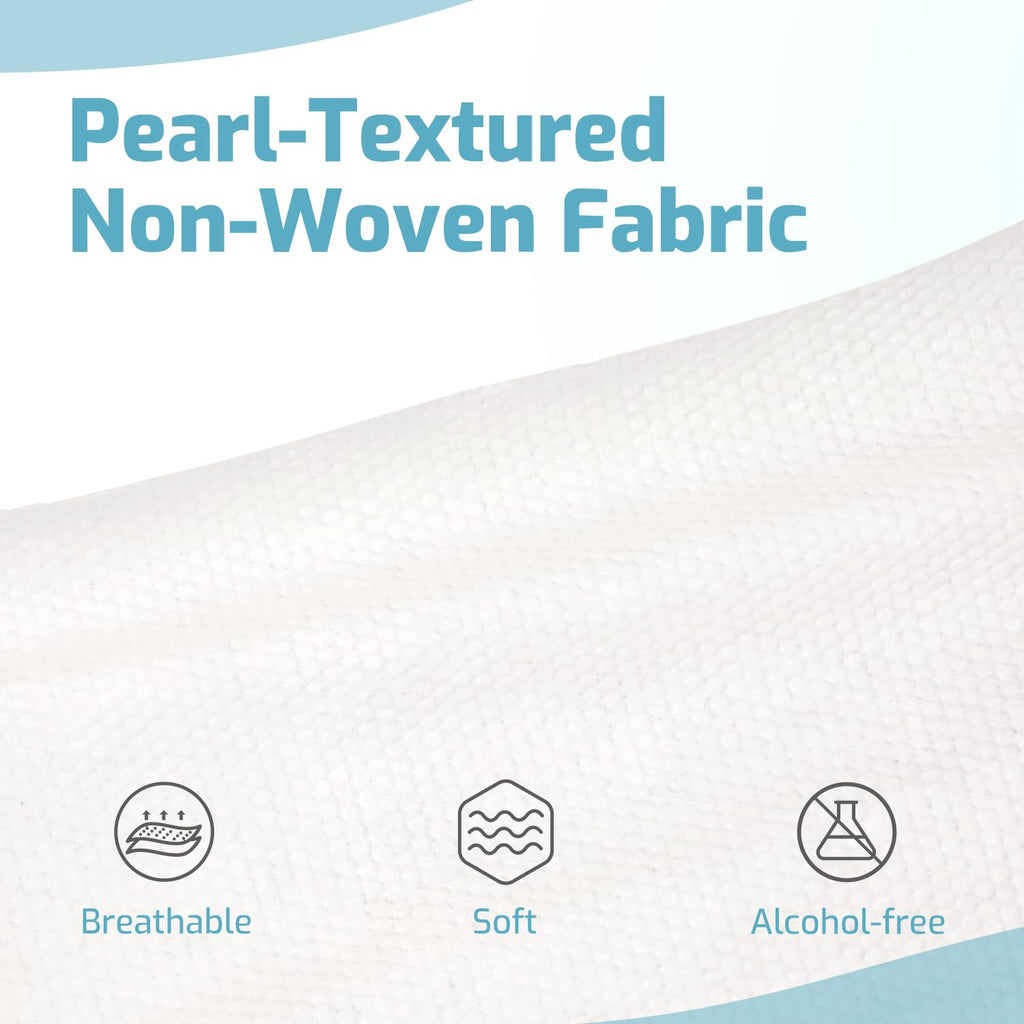 SUNKISS Trustplus Wet Wipes for Adult No Rinse, Extra Large 8”x12” Body Cleaning Washcloths for Elderly Incontinence & Cleansing, Fresh Scented, 200 Count (4 Packs of 50)