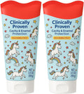 Kids Toothpaste Unicorn Bubble Fruit Flavor - Fluoride Anticavity for Ages 2+, ADA-Accepted Clinically Proven Cavity & Enamel Protection 2 Tubes (3.5 oz Each)