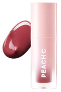 Peach C Jelly Beam Tint - Long Lasting Korean Lip Tint Stain Plumping Jelly Lip Gloss - Lightweight, Moisturizing & Buildable Lip Makeup Jelly Tint Blush with Vitamin E (Heart Feel, 0.07 oz)