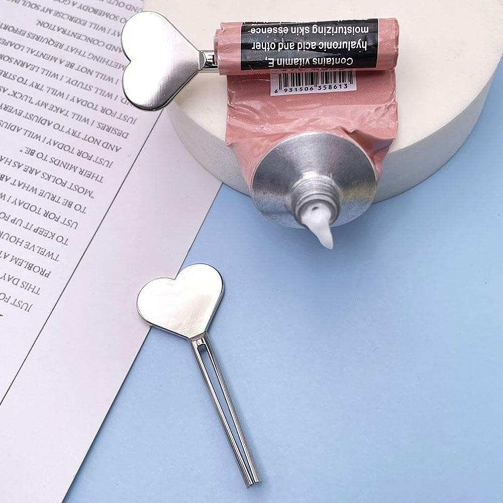 Metal Manual Toothpaste Squeezer, Stainless Steel Dispenser Tube Squeezer, Hand Cream Tube Key Roller Set, Metal Tube Squeezer Rolling Key for Bathroom Cosmetic Safety, Aids and Accessories