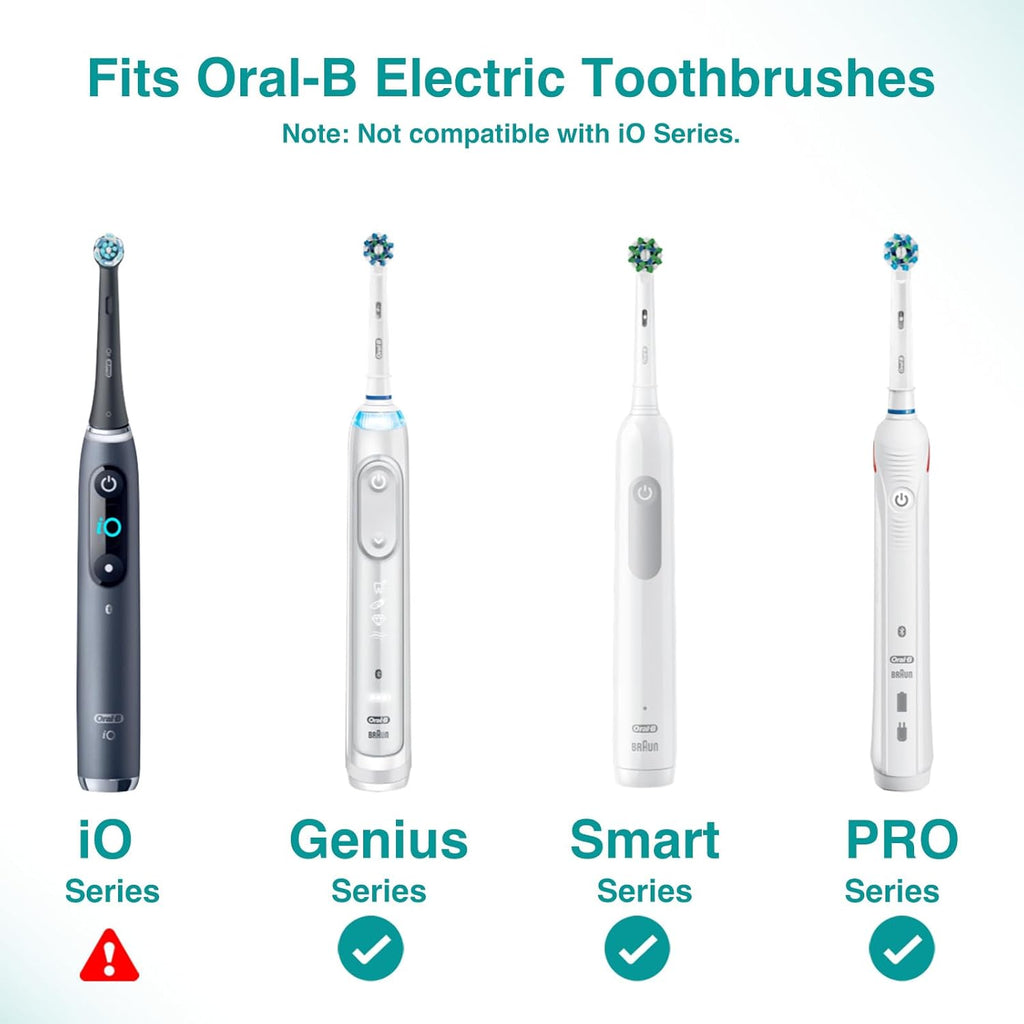 Black Interdental Replacement Brush Heads for Oral-B Electric Toothbrushes (Except The iO Series), 2-Pack, Ideal for Braces, Between Teeth, and Back Teeth Cleaning (2)