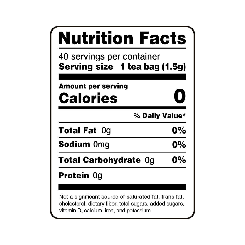 FullChea - Spearmint Tea Bags, 40 Teabags, 1.5g/bag - Premium Spearmint Leaves - Non-GMO - Caffeine-free - High in Antioxidant & Support Digestion