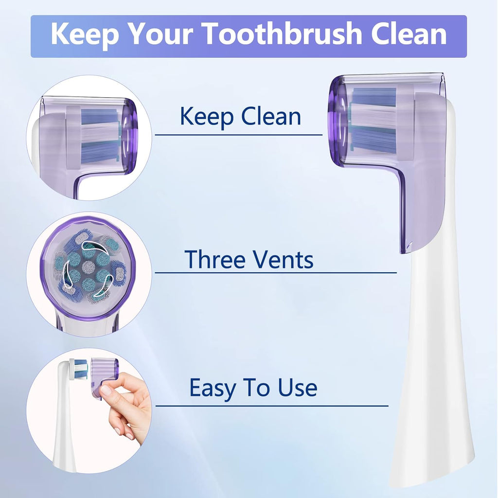 Toothbrush Head Covers for Oral B iO Toothbrush Heads, Toothbrush Caps Suitable for Oral B Round Electric Toothbrush Head, iO Brush Head Covers for Travel & Home (4 Pcs, Colourful)