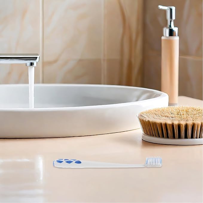 4pcs Shaped Toothbrush Soft Luxury Bristles with Rotating Head for Deep Cleaning Gentle Sensitive Gums Family Pack for Daily Oral Care