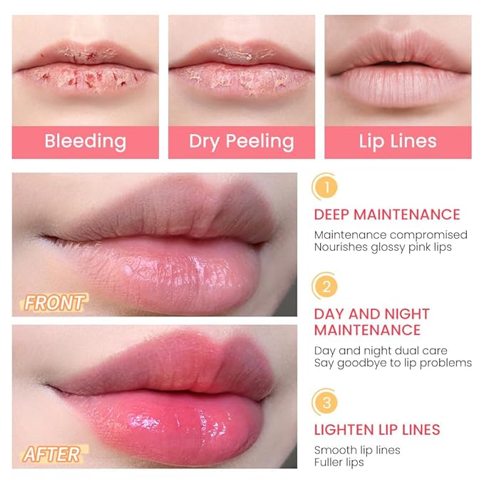BINGBRUSH Color Changing Lipstick Queen,Moisturizer Long Lasting Lip Care Lip Balm Magic Lip Gloss Lip Tint Stain Glossly Makeup Lipstick Set for Women (#1 Peach Pink, 1 Count(Pack of 1))