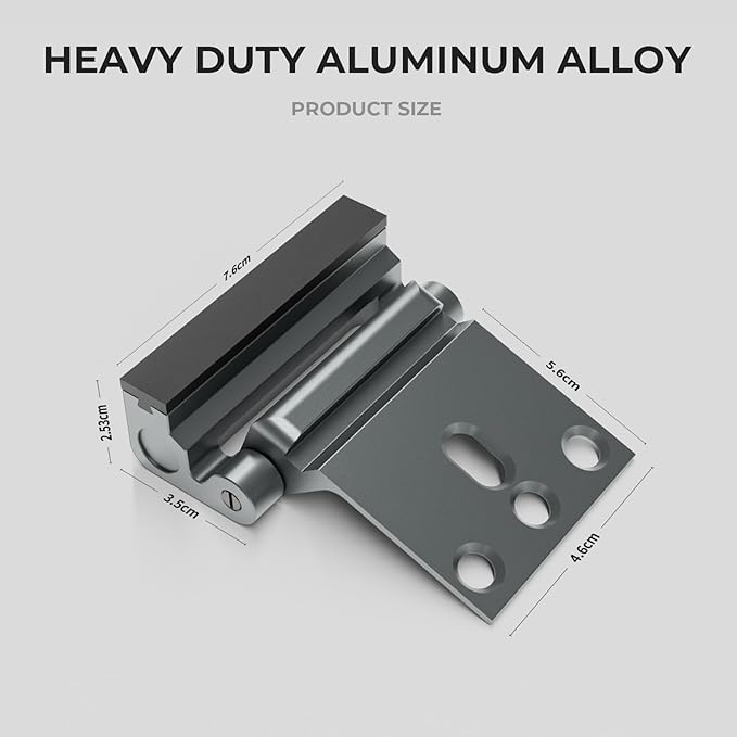 2Pack Home Security Door Reinforcement Lock Childproof, Door Locks for Kids Safety, Door Lock Latch Stopper for Front Door Inside Top of Door, Aluminum Construction Finish