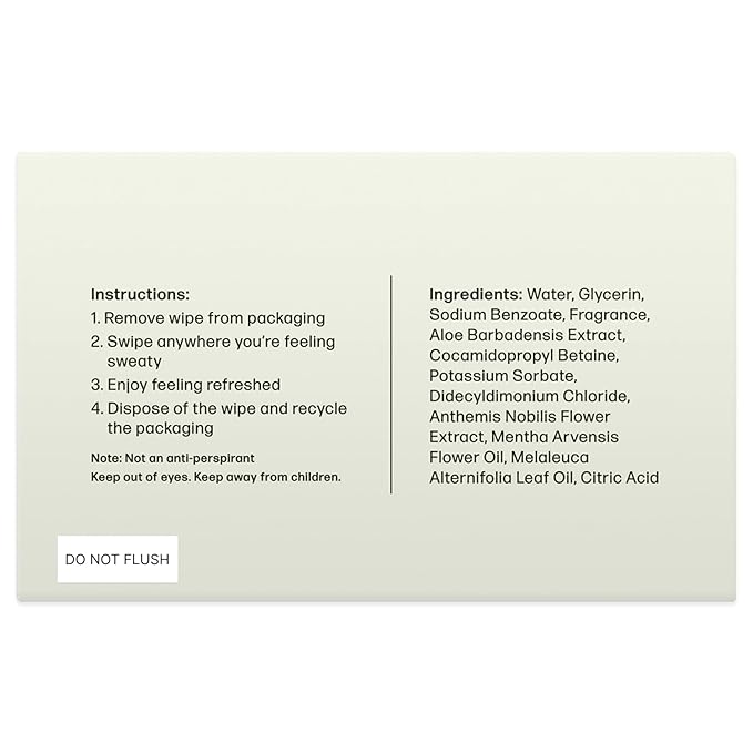 Dew Well Deodorant Wipes - Individually Wrapped Travel Wipes - On-the-Go Travel Toiletries - Natural Deodorant Formula - 50 Count, Pack of 1, Cucumber