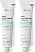 Boka Fluoride Free Toothpaste, Nano Hydroxyapatite Toothpaste, Appropriate for Sensitive Teeth - for Adult, Kids Oral Care - Ela Mint Flavor, 1.3 Fl Oz 2Pk US Manufactured