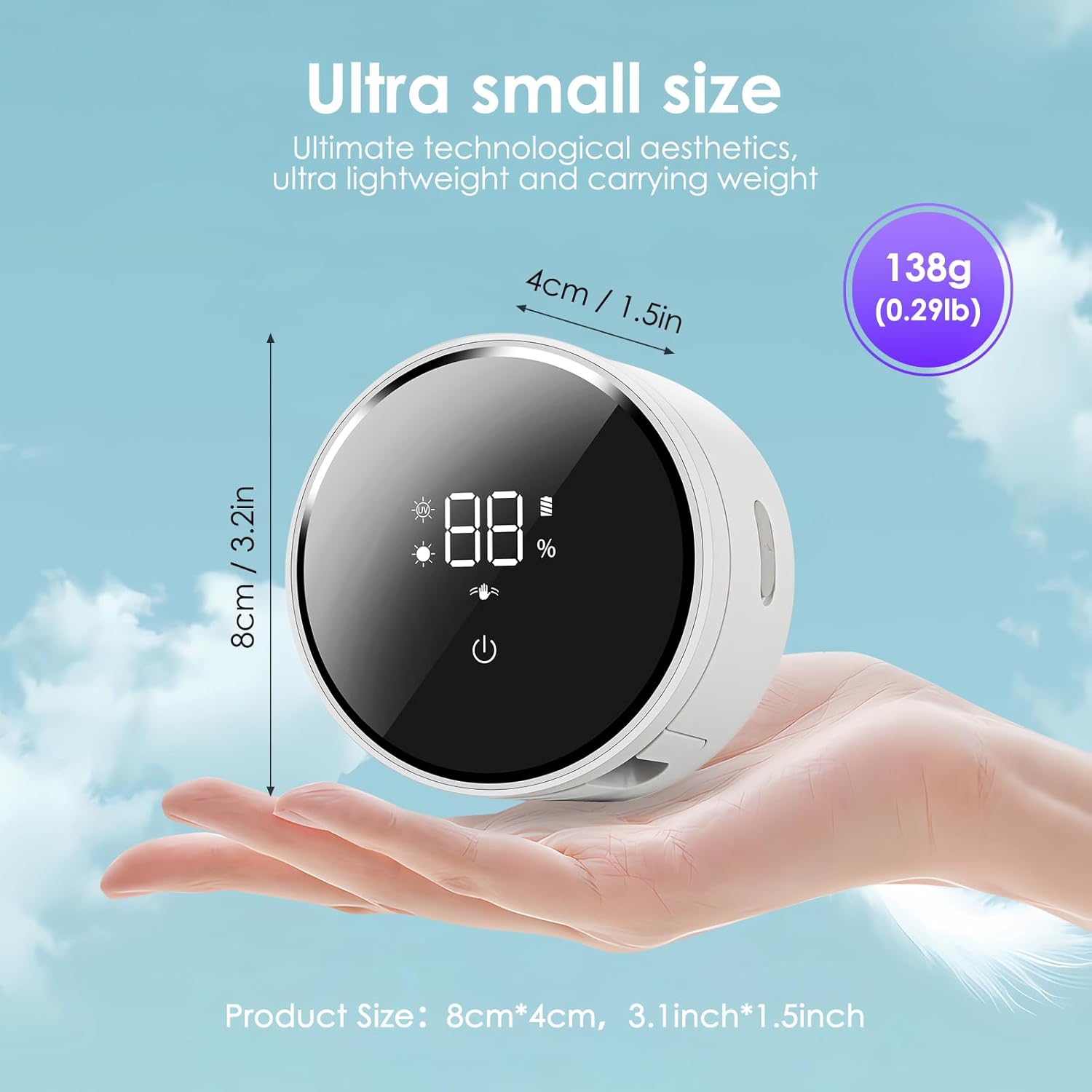 Wall Mounted Toothbrush Holder & Toothbrush Cleaner,Electric Toothbrush Holder, Razor Holder and Cleaner for Bathroom Accessory, with Auto Inductive Open/Close Cover, Clean, Dry for Home, Travel