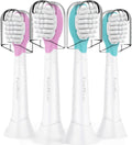 Kids Replacement Heads for Philips Sonicare: 3+ Years Old Children Soft Electric Toothbrush Compact Child Brush Head for Boys Girls, Blue 4 Pack