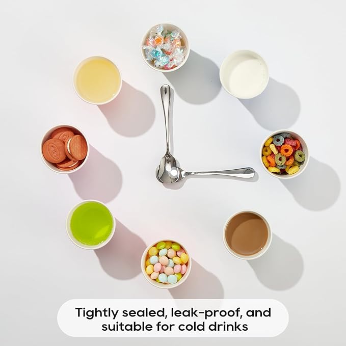 [300 Pack] Paper Cups, 3oz Disposable Bathroom Cups, Mouthwash Cups, Cold Disposable Drinking Cup for Party, Picnic, BBQ, Travel, and Event, Green Floral